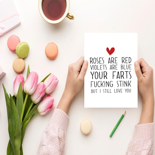 Funny Anniversary Card for Him/Her - Rude & Humorous Design