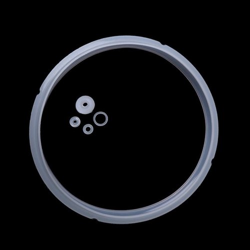 Universal Silicone Gasket for 3-4L/10QT Electric Pressure Cookers - High-Temp Resistant Lid Seal Ring (20cm Inner Diameter, Stainless Steel Cooker Parts)