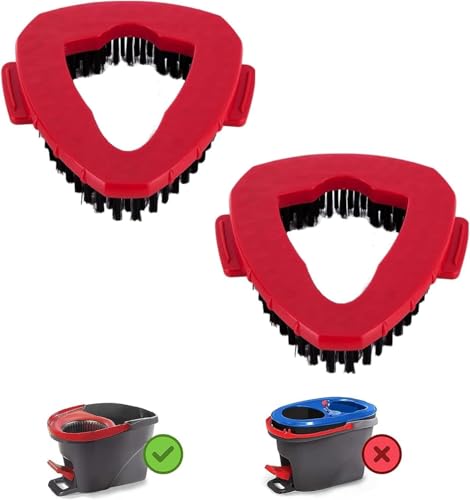 2-Pack Spin Mop Scrub Brush Heads for O-Cedar EasyWring System