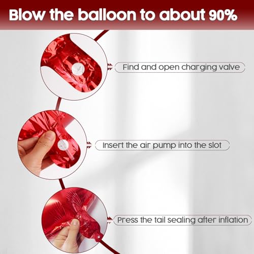 Red Number 7 Balloon 40 Inch Birthday Party Decoration