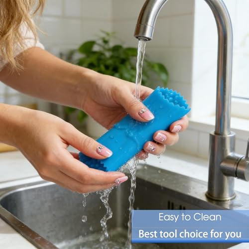 Silicone Garlic Peeler and Measuring Spoon Set - 2-in-1 Kitchen Gadget