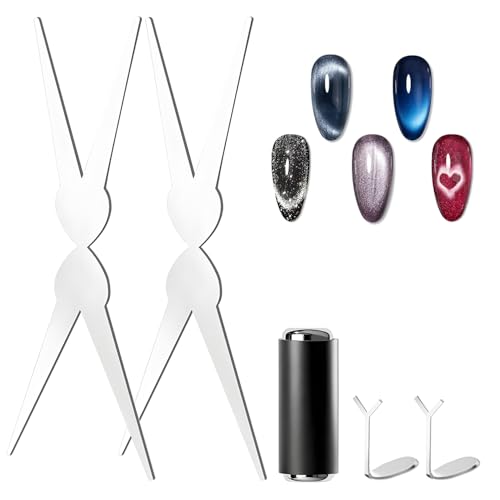 IOGOG 5-Piece Cat Eye Magnet Set for Gel Polish Nail Art