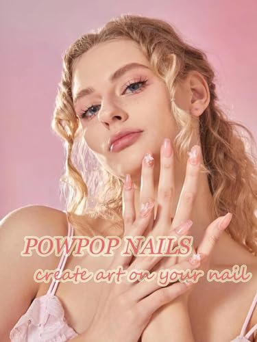 POWPOP 3D Gold Star & Moon Nail Art Stickers Laser Bronzing Decals