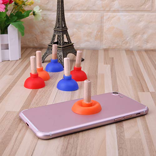 Mini Colorful Toilet Shape Phone Holder Sucker Stand