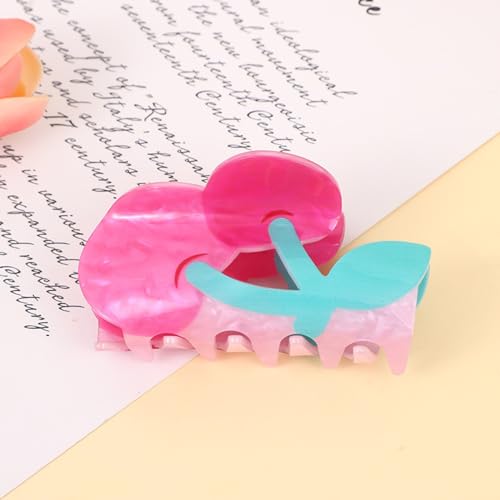Pink Cherry Hair Claw Clip Cute Fruit Non-Slip Hair Accessory