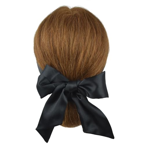Satin Wig Grip Band Soft Hair Wrap Scarf for Lace Wigs & Makeup (Black)