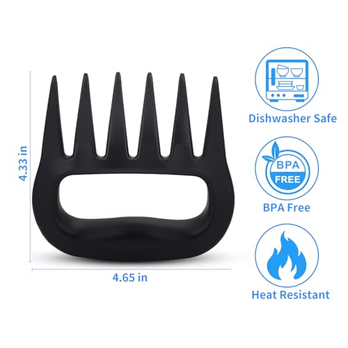 Heavy-Duty Meat Shredder Claws - 2-Pack BBQ Tool for Pulled Pork & Chicken
