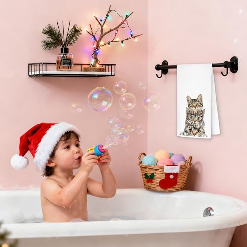 GSGFDSHF Cat Towel C - 16x24 Inch Cat Lover Kitchen & Bathroom Decorative Towels