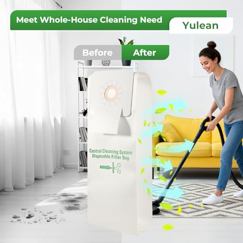 Yulean 3 Pack Central Vacuum Bags Compatible with Nutone & Beam Models