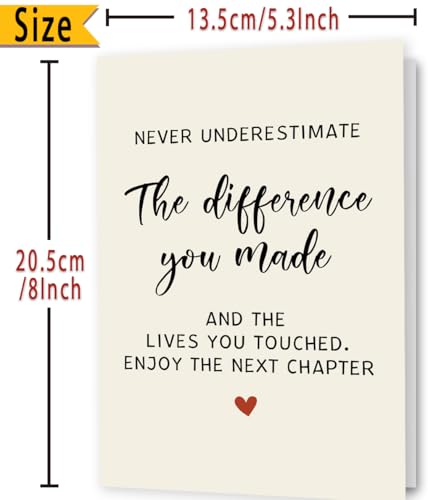 Funny Retirement Card for Colleagues & Boss - 300gsm Farewell Greeting