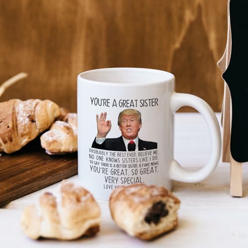 Funny Sister Mug - You're A Great Sister 11oz Ceramic Coffee Cup Gift