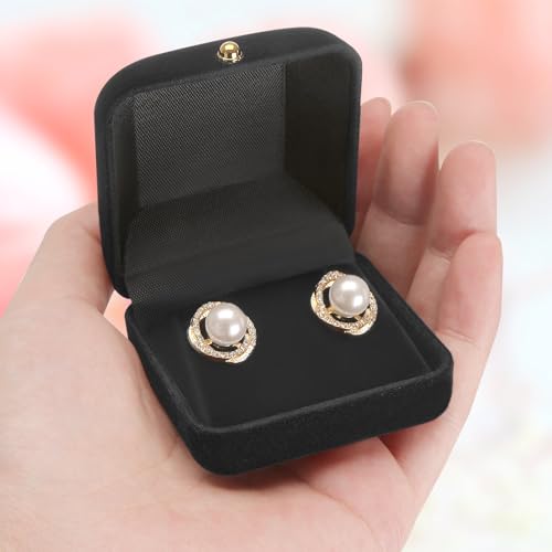 KUKUVR Velvet Earring Display Box - 2 Pcs Jewelry Holder for Women
