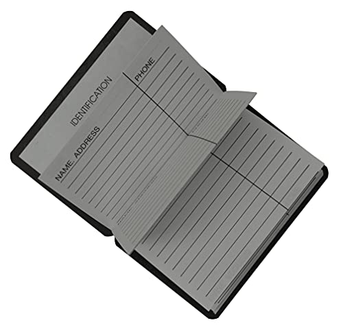 FIRE ROSE Magnetic Credit Card Size Address Book - Gold Pocket Organizer