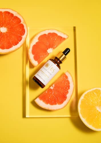 Black Shine Vitamin C Serum with Hyaluronic Acid Brightening Face Serum