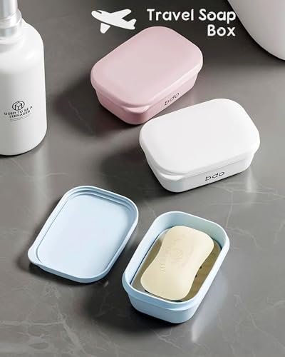Leakproof Travel Soap Case with Drainage Layer - Portable Soap Holder