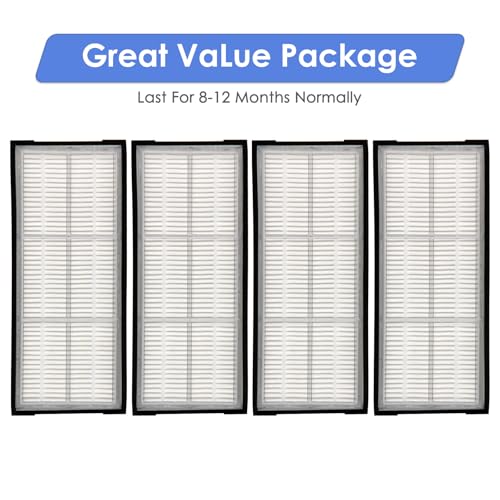 HEPA Filters for Roborock S7 S8 (4 Pieces) - Replacement Parts