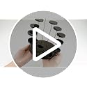 QWORK 12-Tier Round Acrylic Display Riser Stand - Black Jewelry Organizer