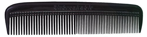Soft 'N Style Clipper-Mate Unbreakable Pocket Comb - 5.375" Black