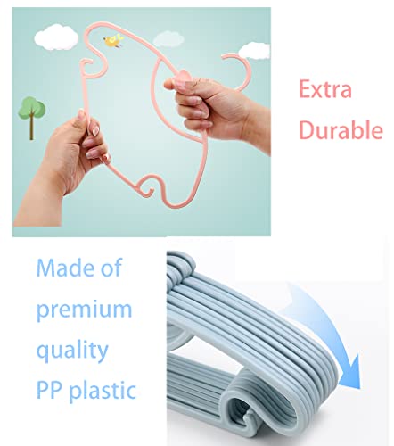 YYaaloa 10pcs Pink Baby & Toddler Plastic Clothes Hangers