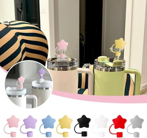 Cute Silicone Star Straw Cap for Stanley 30 & 40 Oz Cups
