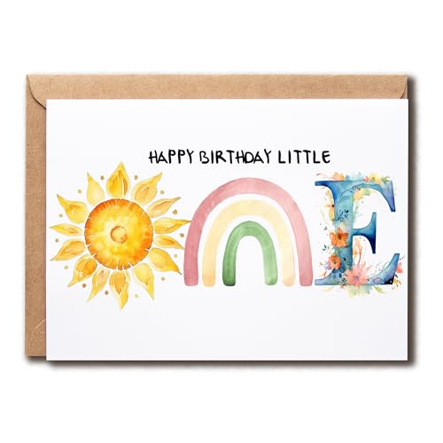 Happy 1st Birthday Card for Boys & Girls - Premium Quality