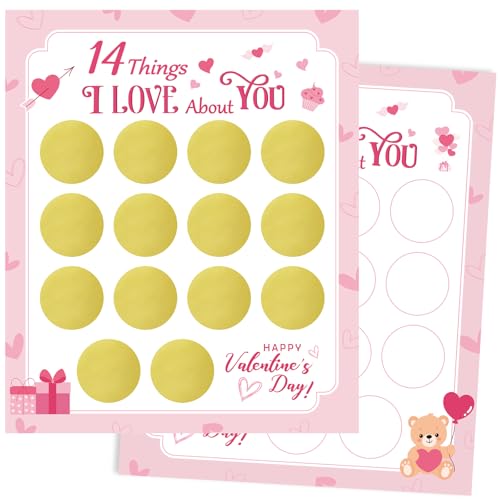 DIY Valentine's Day Scratch Off Cards - 14 Things I Love About You