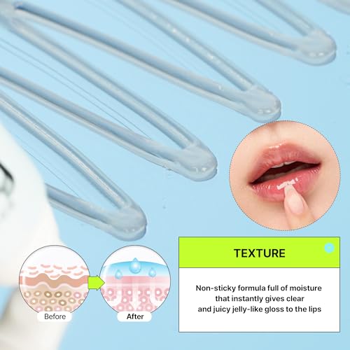 EDIT.B Waterfull Jelly Lip Essence, Hydrating Lip Treatment with Ceramide