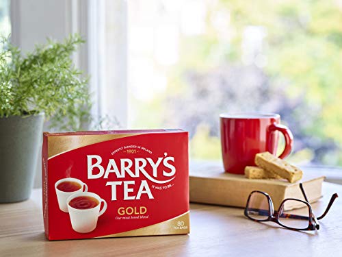Barry's Tea Gold Blend, 80 Teabags (Pack of 6) - Premium Black Tea