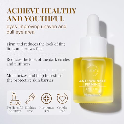 EJW Revive Eye Serum with Retinoid - Hydrating & Anti-Aging Under Eye Treatment, 0.5 oz