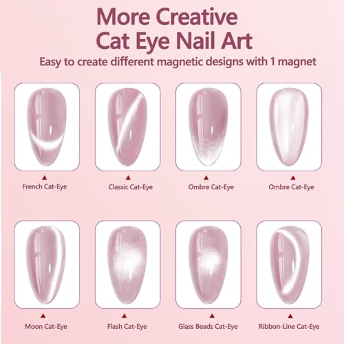 REENLIV Cat Eye Magnet Set for Nails - 3-in-1 Tool & Art Pen