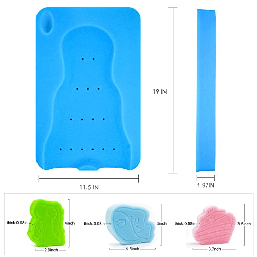 Soft Baby Bath Sponge Mat for Newborns - Quick Drying & Comfortable