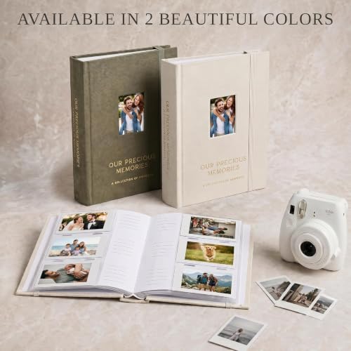 ZICOTO Velvet Polaroid Photo Album for Instax Mini - 60 Pages