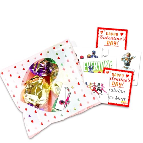 Power Rangers Valentine's Day Classroom Gift Exchange 24-Student Bundle