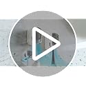 Grey Wall-Mounted Toothbrush Holder 2-Pack with Cover Waterproof & Dustproof