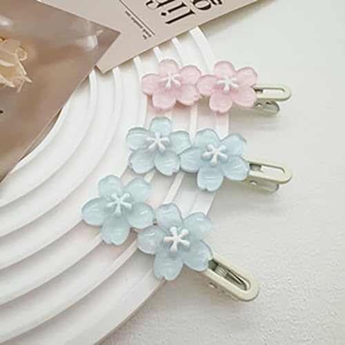 5-Piece Floral Acrylic Alligator Hair Clips Set for Women