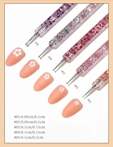 ZEOHBETY Nail Art Brushes Set - Professional Nail Design & Painting Tools