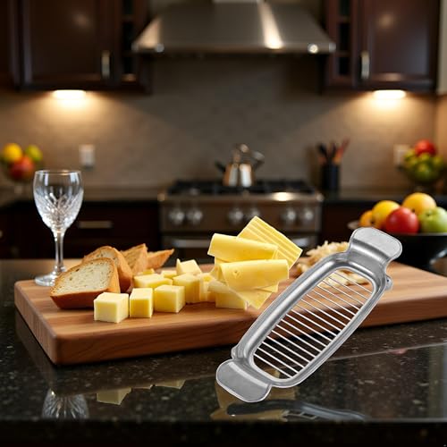 Myuiao Stainless Steel Butter and Cheese Slicer with Ergonomic Handle