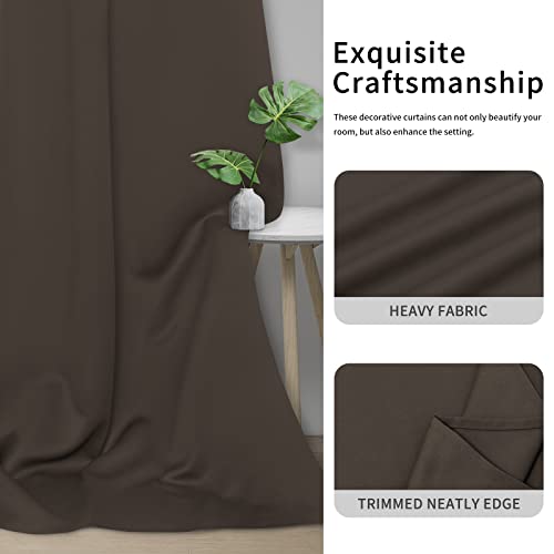 Easy-Going Thermal Blackout Curtains - 2 Panels 46x63 in, Taupe