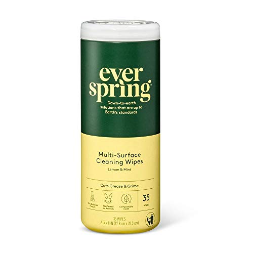 Everspring Lemon & Mint Multi-Surface Cleaning Wipes - 35 Count