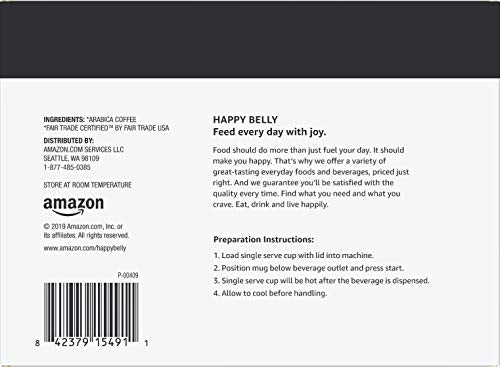 Happy Belly Colombian Medium Roast Coffee Pods - 100 Count