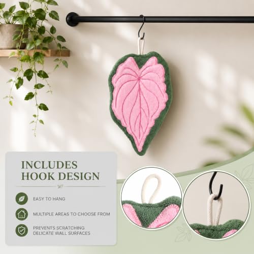Leaf Shaped Hand Towels - Absorbent Kitchen & Bathroom Towels