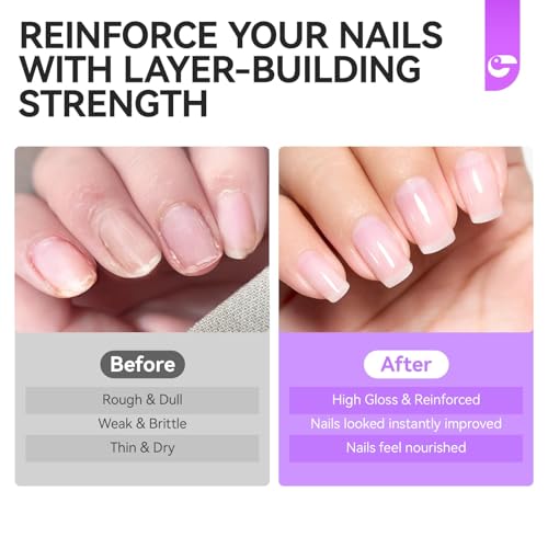 Gelike EC 8-in-1 Nail Ridge Filler & Strengthener for Damaged Nails