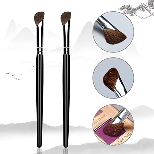Ksvsonrvi Sickle Shape Eyeshadow & Nose Contour Brush Soft Pony Hair