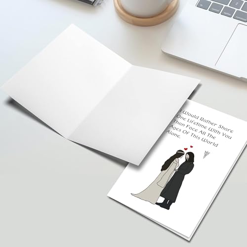 Romantic Anniversary Card for Couples - Heartfelt Quote & Premium Quality