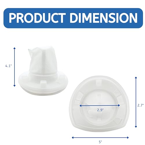 Nispira VF110 Vacuum Cleaner Replacement Filter for BLACK+DECKER Handheld Models - 3 Pack