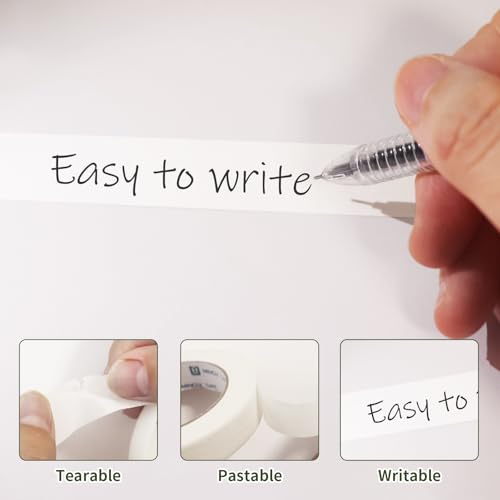 Nirvany Freezer Tape, 2 Rolls - 110 Yards, Writable & Easy Tear