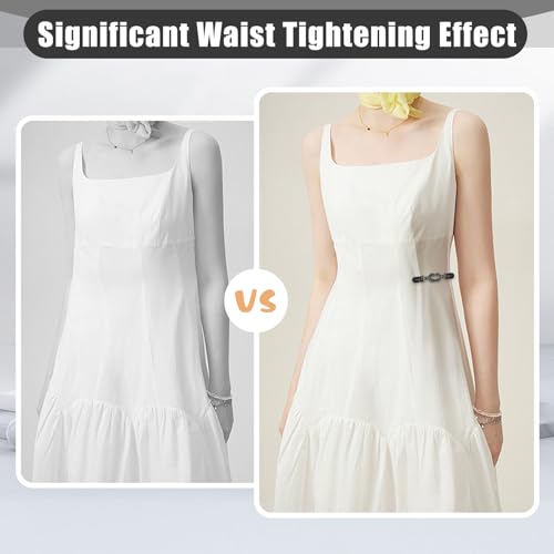 Adjustable Waist Cincher Clips for Loose Dresses & Shirts - 2 PCS