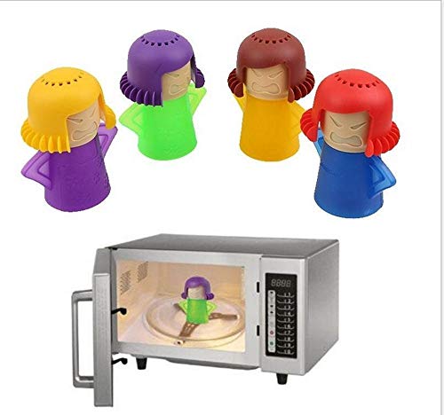 Angry Mama Microwave Steam Cleaner - Heat-Resistant Purple Kitchen Tool