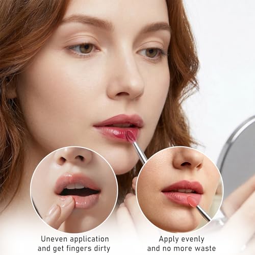 24Pcs Silicone Lip Mask Applicator and Lipstick Brush Set, Reusable