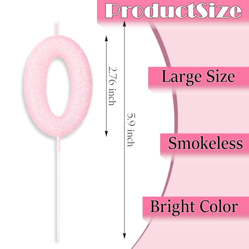 Pink Number 15 Birthday Candle - Perfect for 15th Birthday Party